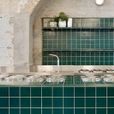 Gạch mosaic 97x97mm xanh mint mờ vuông 905E