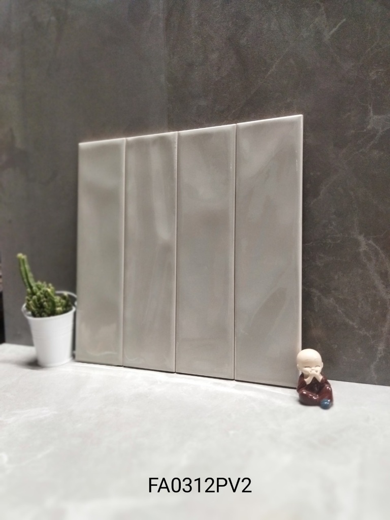 Gạch thẻ xám bóng lượn 75x300mm FA0312PV2