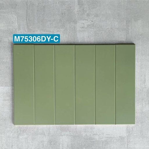 [M75306DY-C] Gạch thẻ xanh nhạt mờ phẳng 75x300mm M75306DY-C