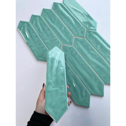 [M75306J-1] Gạch thẻ mũi tên 75x300mm xanh lá nhạt -  M75306J-1